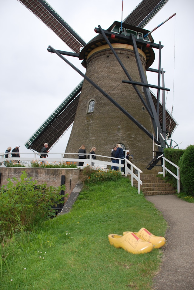 Traditionele Nederlandse windmolen