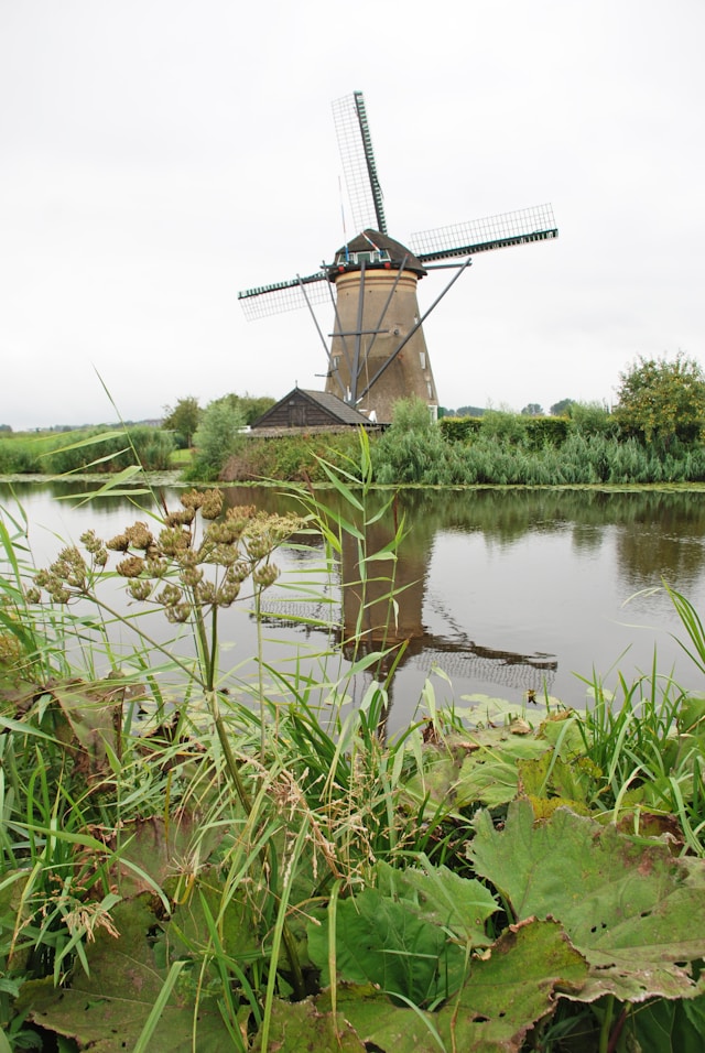 Klassieke Nederlandse windmolen